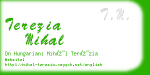 terezia mihal business card